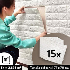 BRICKWALL® - PAPELES PINTADOS AUTOADHESIVOS 3D