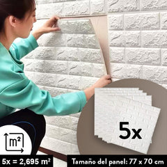 BRICKWALL® - PAPELES PINTADOS AUTOADHESIVOS 3D