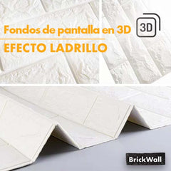 BRICKWALL® - PAPELES PINTADOS AUTOADHESIVOS 3D