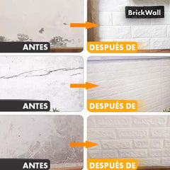 BRICKWALL® - PAPELES PINTADOS AUTOADHESIVOS 3D