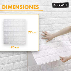 BRICKWALL® - PAPELES PINTADOS AUTOADHESIVOS 3D