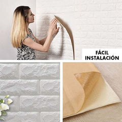BRICKWALL® - PAPELES PINTADOS AUTOADHESIVOS 3D